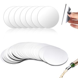 O OLAX 50 Stück Weinausgießer Tropffrei – Wiederverwendbare Wein Ausgießer Plättchen (7,5 cm) aus PET-Folie – Elegante Einschenkhilfe für sauberes und tropffreies Ausgießen bei Wein, Öl & Spirituosen