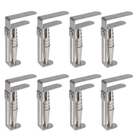 Misounda Pack of 8 tablecloth clips, stainless steel tablecloth clips, 9.5 x 5 cm, table clips for garden tables, tablecloth holder outdoor, feather tablecloth clips, table clips for thick tables