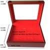JunningGor 12 Holes Championship Big Heavy Ring Display Case Wooden