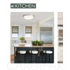 Cargifak Close to Ceiling Light Fixtures, Bushed Nickel Farmhouse Ceiling