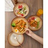 Pokini 8.75 Inch Large Ceramic Pasta Bowls, 32 Oz Reactive