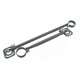 SatelliteSale Universal 2 Support Arms Telescopic Monopoles Braces with Screws and Mastic Pitch Pads (Short 19" and Long 33")