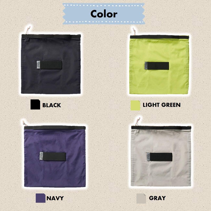 Lep Eco Bag 496602 2-Way Folding Lunch Box, Equip, Green,