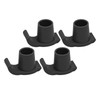 4 Pcs Walker Glide Skis Rubber Universal Walker Ski Glides