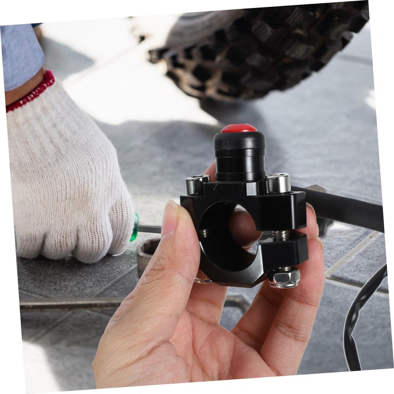 Mikinona Replacement Motorcycle Ignition Coil Switch with Horn Function CNC