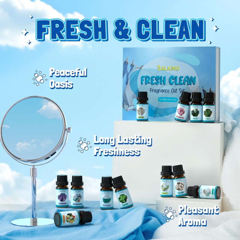 Salking Essential Oil Fresh Clean 12 x 10 ml -1