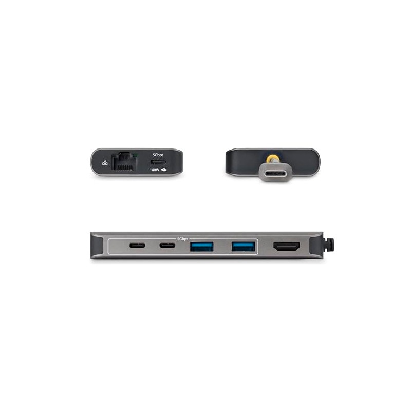 StarTech 7-in-1 USB-C HDMI Dock with 4K 60Hz and 140W,