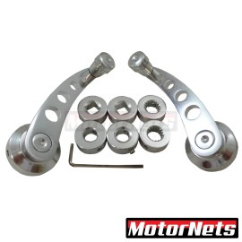 MotorNets Anodized Billet Aluminum Window Crank Handle Hot Rod Chevy Ford Chrysler