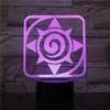 LED Blizzard Hearthstone Logo Changing Color USB Night Light and