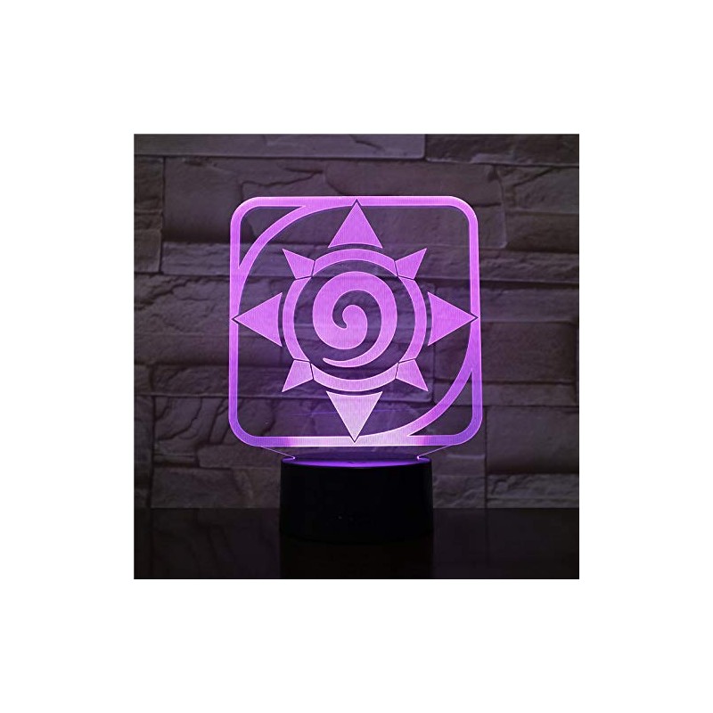 LED Blizzard Hearthstone Logo Changing Color USB Night Light and