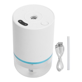 Ethanol Atomizer Cleaner FullAutomatic Induction Spray Sensor Dispenser for Home Office(White with Green Ring )