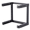 TECHTOO Wall Mount Rack 9U Adjustable Depth Open Frame 19Inch