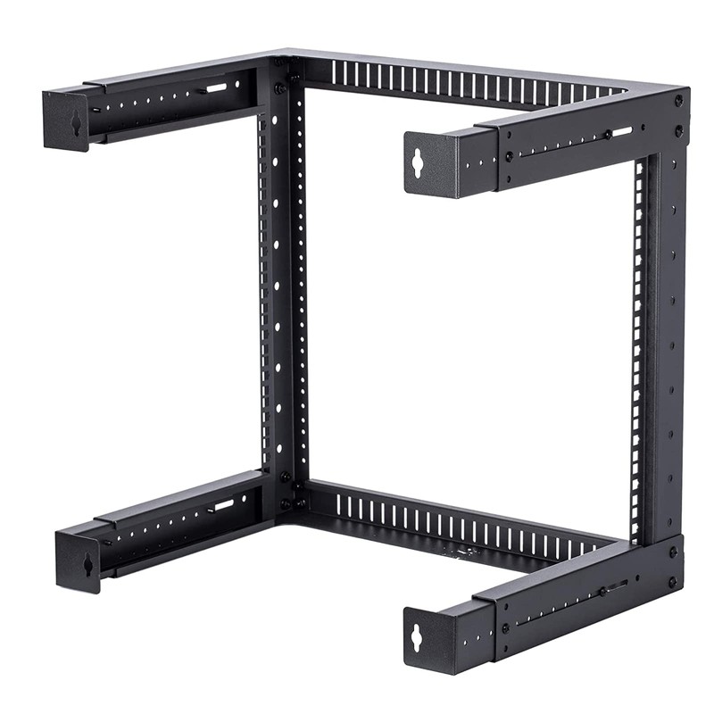TECHTOO Wall Mount Rack 9U Adjustable Depth Open Frame 19Inch