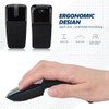 Dpofirs Ergonomic Wireless Mouse, Folding Flattening Mouse, Low Wireless Noise