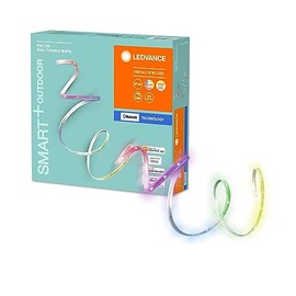 LEDVANCE LED Smart LED Light Strip with Bluetooth Technology for Outdoors, 5 Metre Length, Light Colour Changeable (2000-6500K), RGB Colours Changeable, Controllable with Google Home and Alexa, Smart+ BT Flex Outdoor