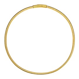 PROSTEEL Womens Gold Necklace Herringbone Snake Chain Trendy 18 Inch