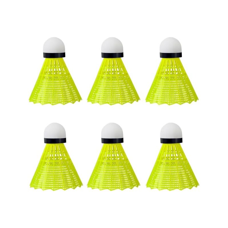 6 Piezas Pelota de Bádminton, Bolas de Bádminton de Entrenamiento