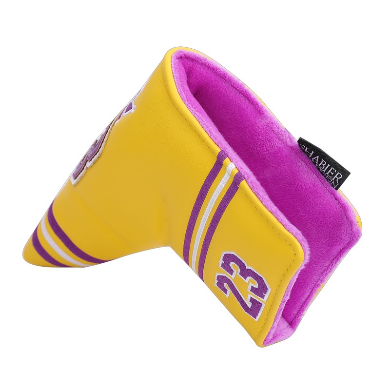 SHABIER Yellow Golf Putter Cover with NO.23 Design Headcover for