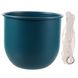 KONTONTY Hanging Planter for Indoor Use Material Hanging Flower Pot Elegant Design for Balcony and Garden for and Herbs Rope Included