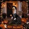 Halloween Goose Outfit Clothes,Hat,Skirt,Broom, Set for 23 Inch Cement Geese