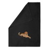 Azeeda 'Winking Golden Retriever' Black Cotton Tea Towel/Dish Cloth (TW00050394)