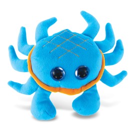 DolliBu Plush Crab Stuffed Animal - Soft Huggable Big Eyes Blue Crab, Adorable Marine Life Playtime Crab Plush Toy, Cute Sea Life Cuddle Gift for Kids & Adults - 6 Inch