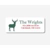 60ct - Christmas Address Labels, Christmas Return Address Labels, Reindeer
