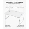ZEAPTAC Laptop Bed Desk, Foldable Lap Table, Portable Study Table,
