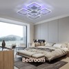ZAITINZ Modern LED Ceiling Lights,80W Flush Mount Ceiling Light with