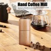 Manual Coffee Grinder Adjustable Detachable Beech Wood Stainless Steel Core