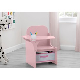Delta Children MySize Chair Desk with Storage Bin - Greenguard Gold Certified, Dusty Rose