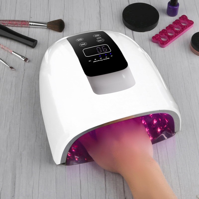 90W Professional Wireless Cordless Rechargeable UV LED Nail Lamp,Nail Lamp