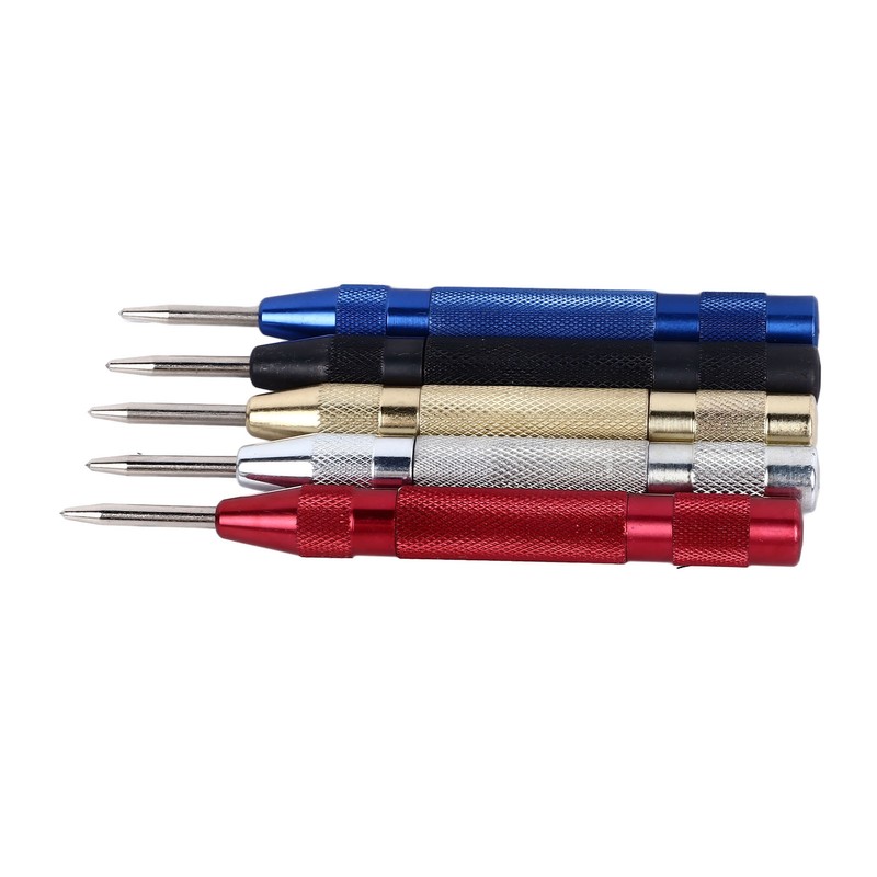 Center Hole Punch Set Carbon Steel Multifunctional Automatic Center Punch