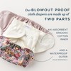 Esembly Cloth Diaper Bundle Set, 3 Organic Absorbent Inners and