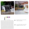 Parliky 1set Transparent Acrylic Memo Board Writing Board for Home