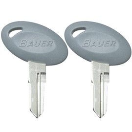 1 Pair (2 Keys) Bauer 700 Series Precut Keys 701-760 RV Trailer Keys (719)