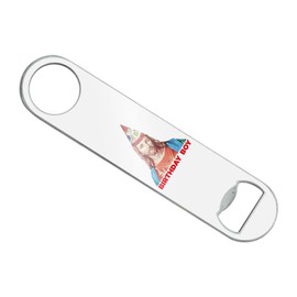 Jesus Birthday Boy Stainless Steel Vinyl Covered Flat Bartender Speed Bar Bottle Opener
