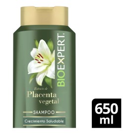 BIOEXPERT Shampoo extracto de placenta vegetal nutre y restaura hasta el cabello ms daado 650ml