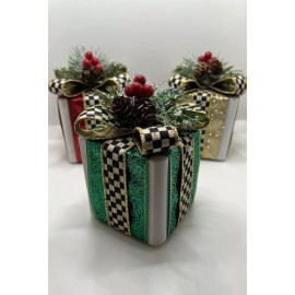 Unbranded christmas decorations indoor home decor Present With Ribbon