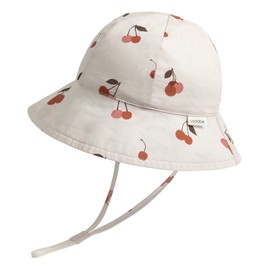 coolable Children's Sun Hat - Adjustable and Foldable Summer Sun Hat with Wide Brim, UPF 50+ UV Protection for Babies and Toddlers, cherry
