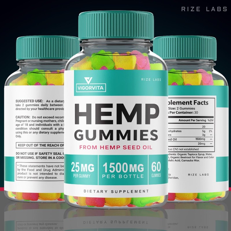 VigorVita Gummies, Maximum Strength Formula, Extra Advanced Gummy, Premium Blend
