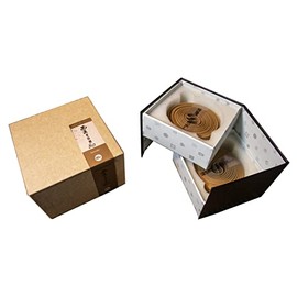 Coil Incense - 40 Coils Australia Sandalwood #80-3.5HR Burn Time by Fushan Kodo | Sandalwood | Buddhist/Taoist Artisan Incense | Temple, House, aromatherpay, Spiritual Calmness.