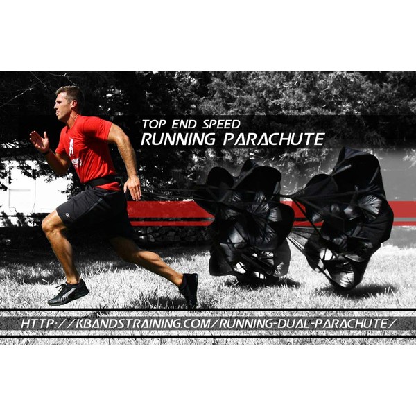 Kbands Training Dual 54 Inch Wind Resistance Speed Parachutes |