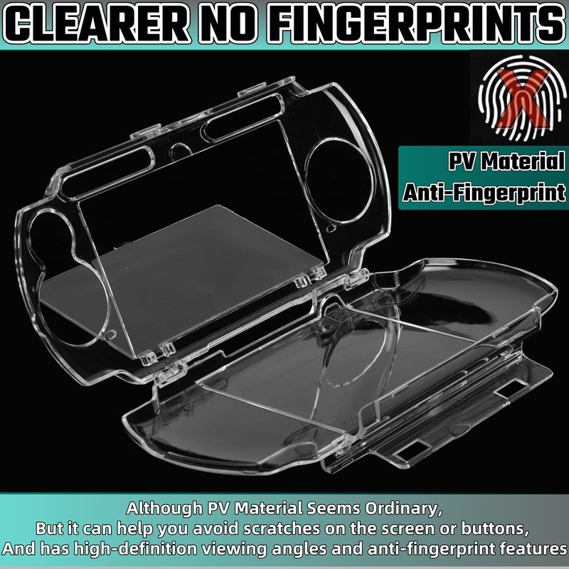 Clear Full Hard Protective Shell for PSP 1000 Series with
