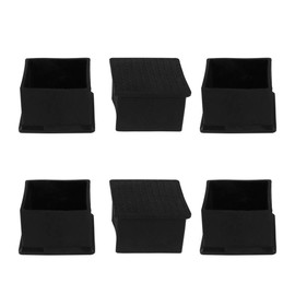 sourcing map Set of 6 Chair Leg Caps Furniture Table Cover Chair Leg Protectors Chair Cap 2.36 x 2.36 Inches (60 x 60 mm)