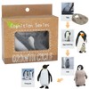 ONEST Mini Penguin Animals Set Penguin Circle Figurines Set Plastic