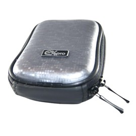 Ex-Pro Expression Collection - Silver Matrix - Hard Clam Shock Proof Digital Camera Case Bag CR5073C fCompatible with/for Canon Powershot/Ixus [See Description for Models]