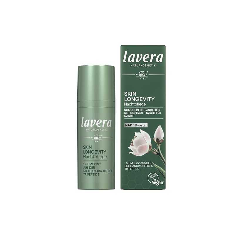 lavera Skin Longevity Night Cream with NAD+ Booster and Timelys