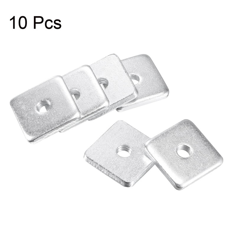 sourcing map Square Nuts, M8x30mmx5mm Zinc-Plated Metric Coarse Thread Assortment