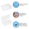 12 Pack 3.5x2.6x1.1 Inches Small Clear Plastic Box Storage Containers